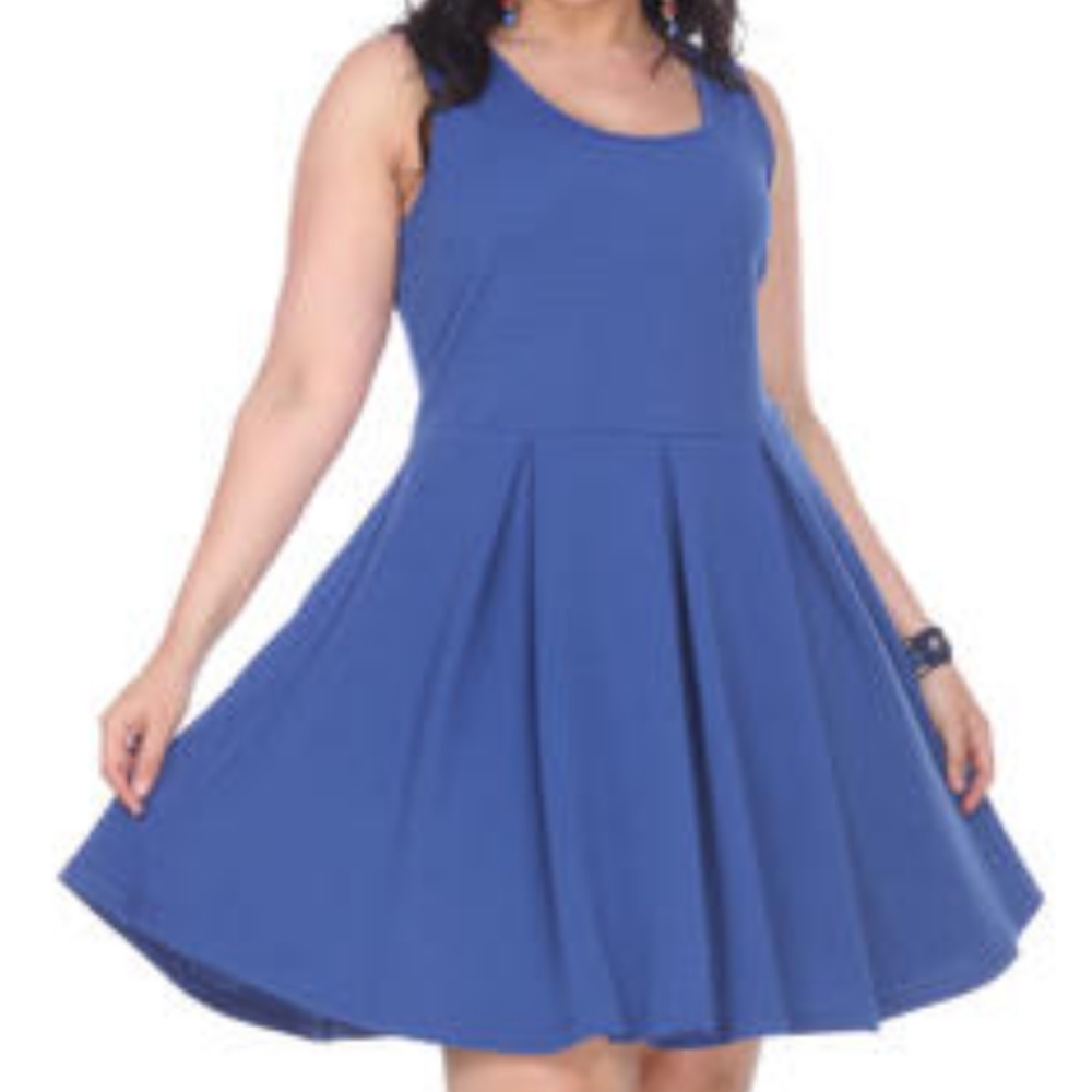 White Mark Crystal, NWT, Fit and Flare Dress, 2X